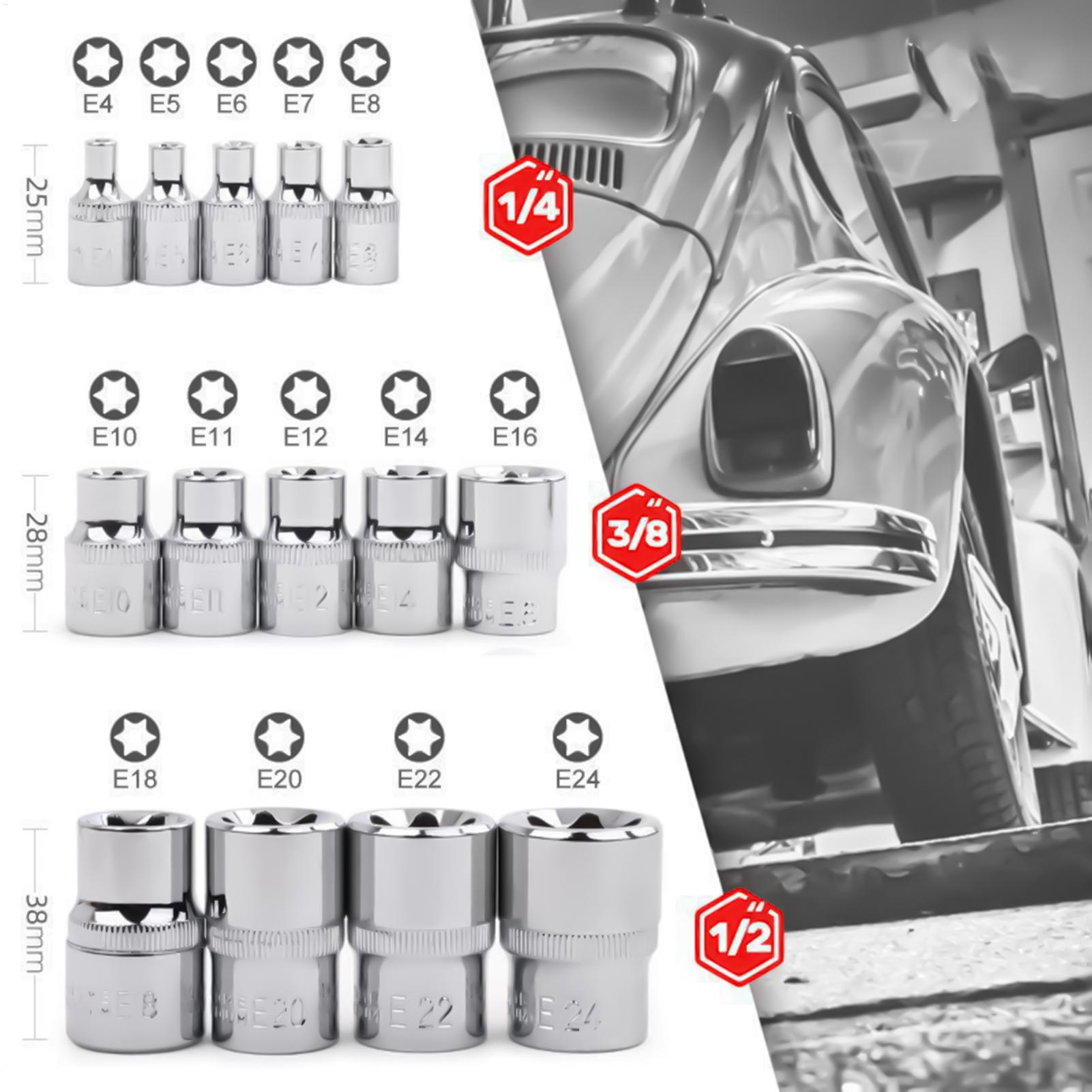 Hand Tools In Workshop - Socket Set Portable Heavy-Duty Multifunctional Portable