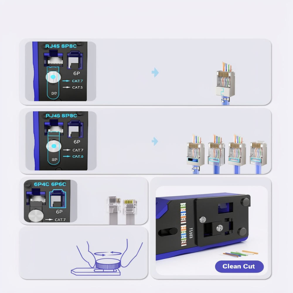 Heavy Duty Ethernet Crimping T - đánh giá và giá Tool Set