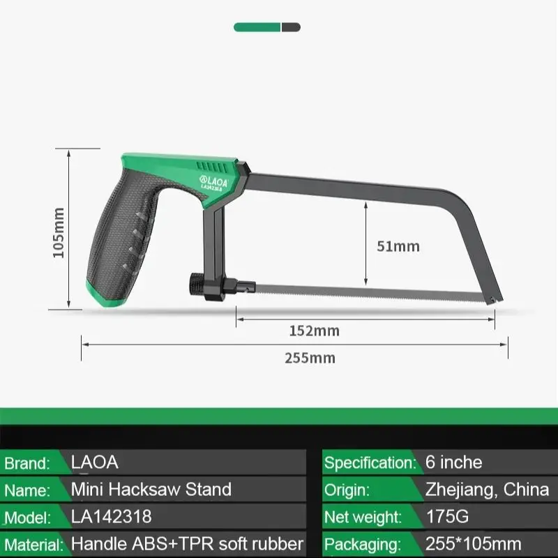 LAOA Mini Hacksaw 6 Inch Frame - đánh giá và giá Hacksaw